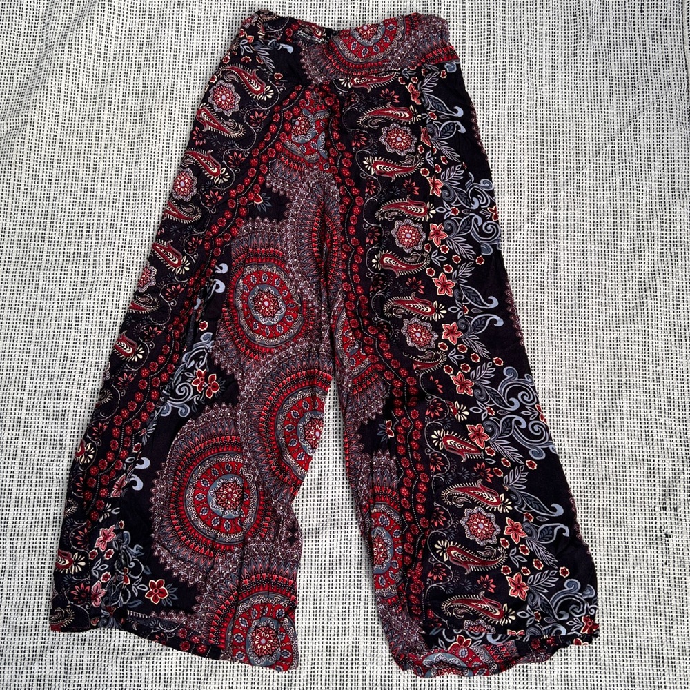 Bohemian Paisley Flowy Pants